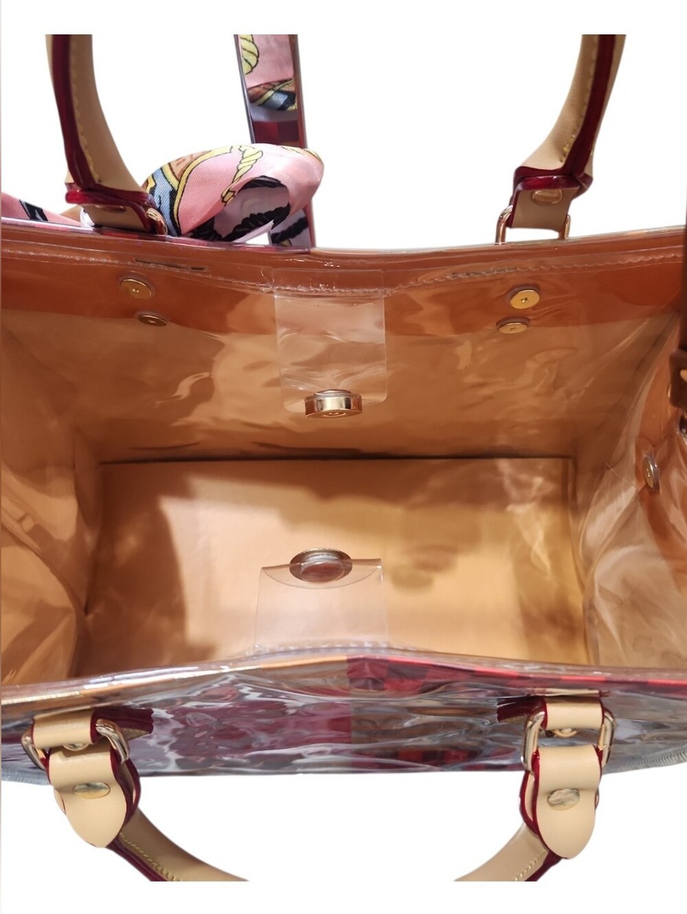 LV Le Voyage Des Lumières Tote with Turquoise Scarf - Picture 13 of 14